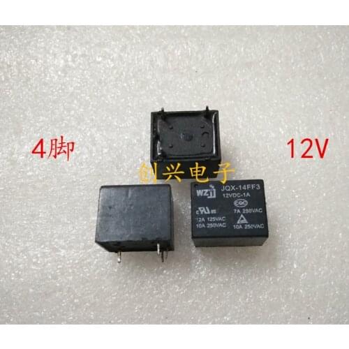 JQX-14FF3-12VDC-1A Relay DC12V 4PIN