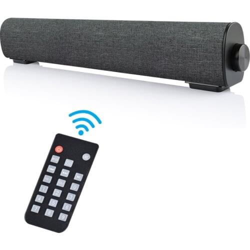 20W Wireless Bluetooth Soundbar Wired Speaker with Remote Control Home Theater Stereo Sound bar Built-in Subwoofer for TV Phone