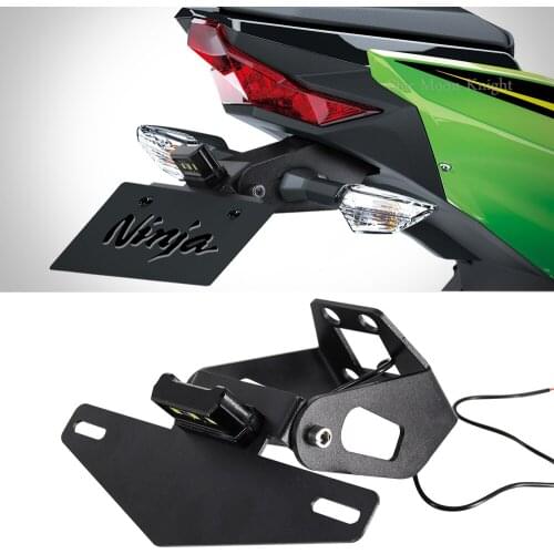 Motorcycle License Plate Holder Bracket Frame Tail Tidy Fender Eliminator For Kawasaki Ninja 400 Ninja400 Z400 2017 2018 2019 20