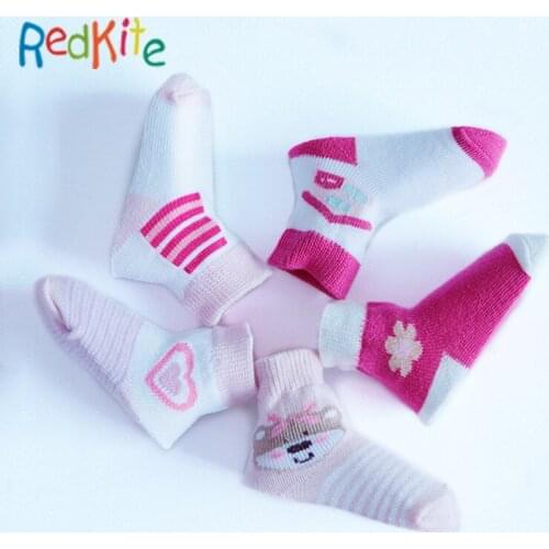 Weekly socks, seven pairs of baby socks, autumn and winter cute newborn baby socks wholesale