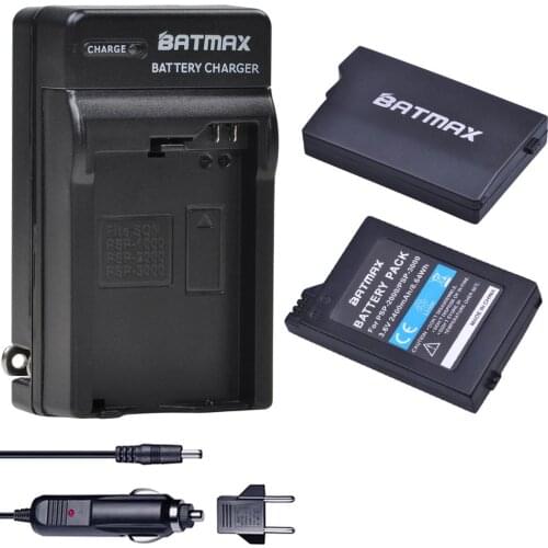 2Pcs Battery + Wall Charger kits for Sony PSP2000 PSP3000 PSP 2000 3000 PSP S110 Gamepad For PlayStation Portable Controller