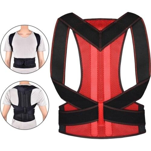 Back Waist Posture Corrector Adjustable Adult Correction Belt Waist Trainer Shoulder Lumbar Brace Spine Support Belt Vest