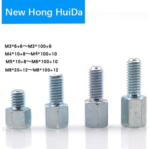 M3 M4 M5 M6 M8 Hex Zinc-Plated Steel Standoff Pillar Mount Hexagon PCB Motherboard