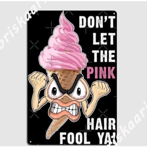 Ice Cream Fanatic Metal Sign Plates pub Garage Custom Cinema Living Room Tin sign Poster