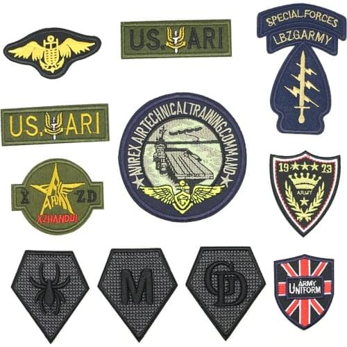 2018 New 1 pcs Iron-on Military STYLE badges parches ropa plancha Constellation patch D-039
