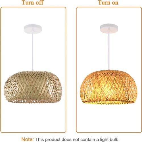New Southeast Asian Handmade Bamboo Weaving Rattan Art Pendant Lights 100% Handmade Restaurant Hotel Coffee Hanging Lamp Fixture