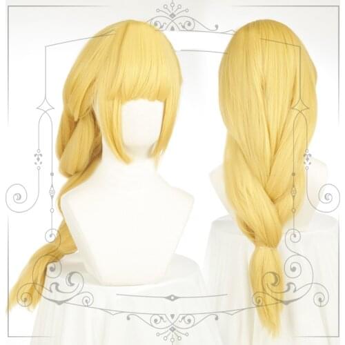 Fire Emblem ThreeHouses Wig Ingrid Long Braid Cosplay Hair Thick Golden Braided Wig Halloween Role Play