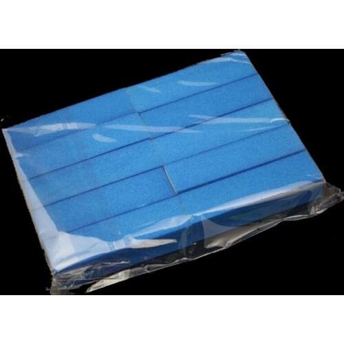 Kimcci 10X Fluorescence Blue Color Nail File Tools Sanding BLOCK ACRYLIC NAIL TIPS SANDING FILES Nail Care Buffer Wholesale
