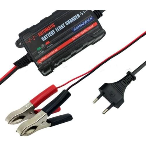 6V 12V 750mA Fully Automatic Smart Battery Charger Maintainer for Car Motorcycle all types of lead acid batteries