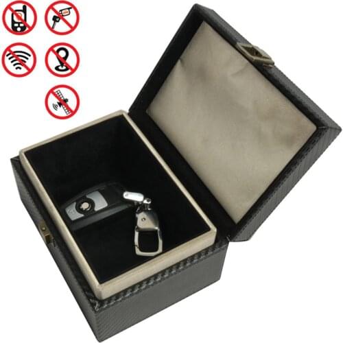 RFID Signal Blocker Car Key Fob Faraday Bag Key Cover Anti-Theft Cage Protector Anti-Hacking GPS Signal Blocking Box