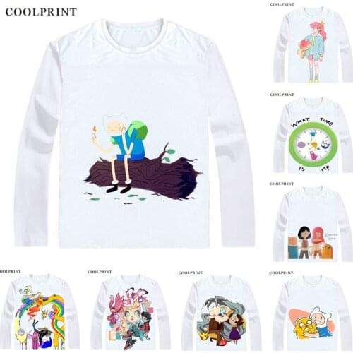 Adventure Time Islands Shirts Long Sleeve Shirts Anime Adventure Time with Finn & Jake Finn the Human Jake the Dog Cosplay Shirt