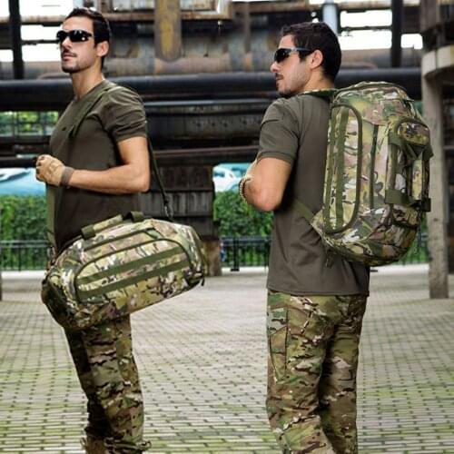 45L Hiking Backpacks Camping Equipment 600D Gym Bag Backpack Rucksack Tactical Military Molle Army Bags Sports Men Mochila Bags