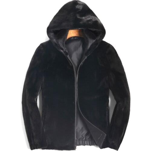 Real Fur Coat Men Real Mink Fur Coat Men Korean Two Side Wear Short Winter Jacket for Mens Clothing 2020 8109 Casaco YY909