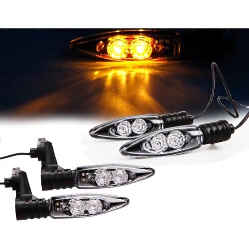 Front Rear Motorcycle Motorbike Turn Signal LED Light Indicator For BMW Adventure R1200GS R1200R F800GS K1200R