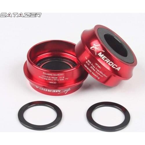 Bicycle Press-Fit Bottom Bracket 7075AL CNC BB30/PF30 68mm Road Mountain Bike Axis GXP 24mm/22mm Ceramic Bearing 68mm