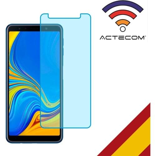 ACTECOM Cristal Templado Protector Pantalla para Samsung Galaxy A7 2018 A750