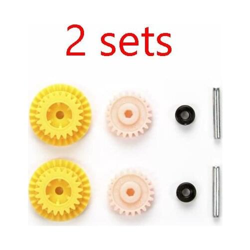 2 Sets 3.7:1 High Speed Gear Set Pinion Kit for MS/MA Chassis 15429 Spare Part for Tamiya Mini 4WD Car Model