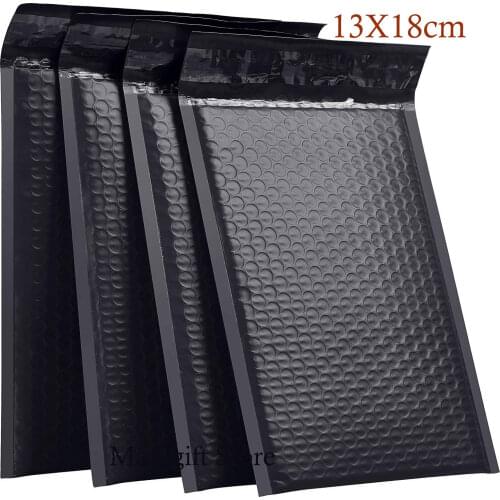 13*18cm 50pcs Mailer Poly Bubble Padded Mailing Envelopes for Gift Packaging Self Seal Bag Bubble Black White Pink And yello