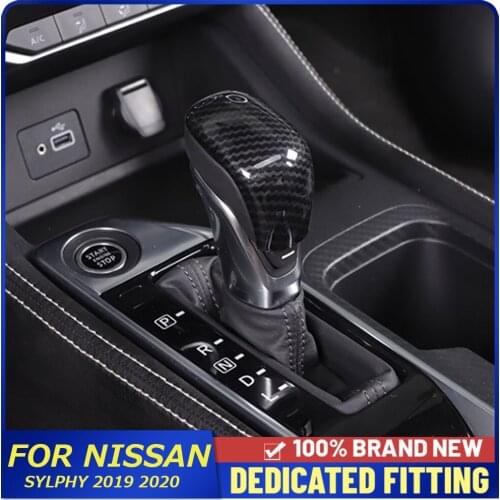 Auto Parts For Nissan Sylphy 2019 2020 Car Automatic Gear Shift Knob Cover Trims Interior Decoration
