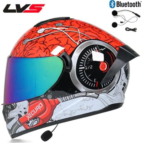 Bluetooth Motorcycle Helmet headset Biker Moto Helmet earphone wireless speaker Motorbike Crash Helmet Casco with bluetooth