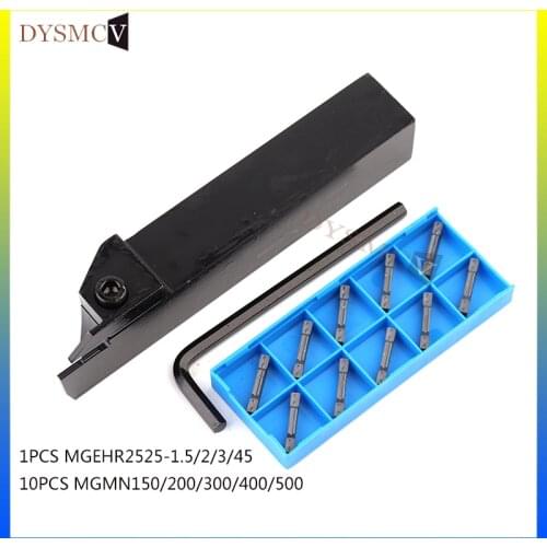 1pc MGEHR2525-1.5 MGEHR2525-2 MGEHR2525-3 MGEHR2525-4 tool holder 10pcs MGMN150 MGMN200 MGMN300 blade tool set