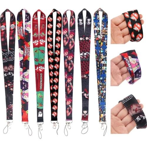 ER1010 Gamblers Abyss Naughty Ghost Keychain Lanyards For Keys ID Card Pass Gym Phone USB Badge Holder DIY Hang Rope