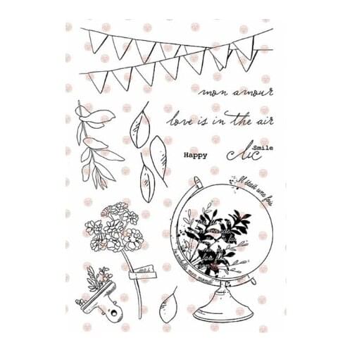 French stamp Clear Stamps for Scrapbooking Transparent Silicone Rubber DIY Photo Album Decor 0797