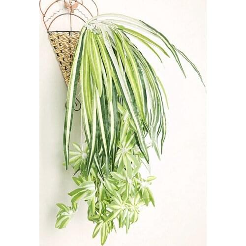 60cm Artificial Green Plants Hanging Artificial Chlorophytum Fake Flowers Vine Home Garden Decoration