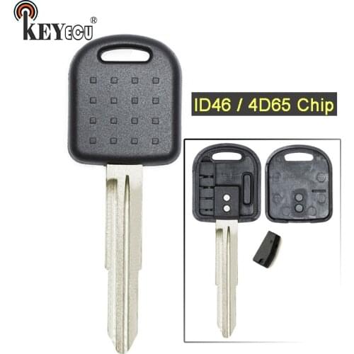 KEYECU 4D65 Chip Replacement Transponder Key Blank Fob for Suzuki Alto Ignis Jimny Right Blade