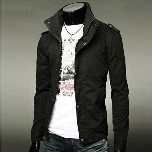 New Spring Autumn Male Classic Style Jacket dropshipping top Coat middle-aged Business Casual Mens Stand Collar Father Loaded