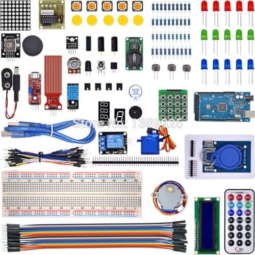 Mega 2560 r3 starter kit motor servo RFID Ultrasonic Ranging relay LCD for arduino