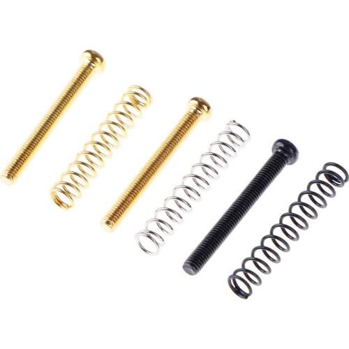 Metal Humbucker Double Coils Pickup Frame Clamp Screws + Springs For Electric Guitar Replacement Parts 8 Pcs