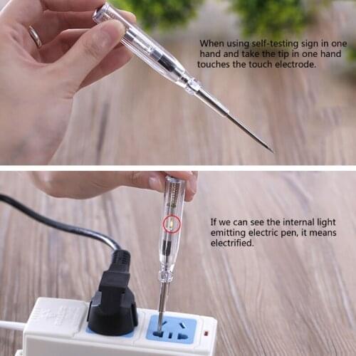100-500V Multi-function LED Electric Tester Pen Screwdriver Voltage Detector