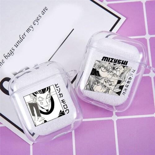 Cartoon Hunter X Hunter Earphone Case For Airpods 2 1 Japan Anime Clear Wireless Bluetooth Soft Headphones Cover Silicone Coque