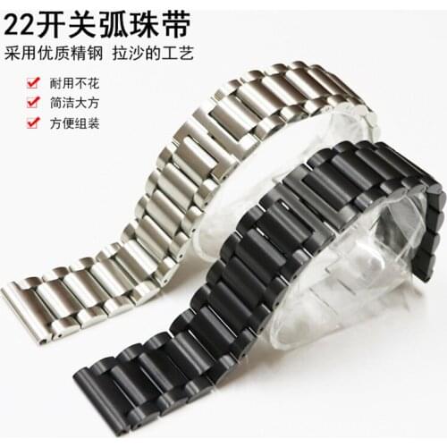 Men Watch Band Strap Stainless Stell Deployment Clasp Speed Master Wrist Women Band 22mm Clasp Bracelet Smart Watch Replaceme