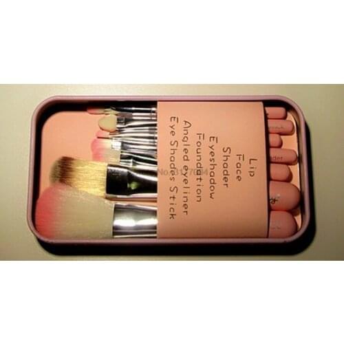 DHL 100set children girl makeup cartoon soft brush toy set hair eye brush shadow foundation beauty fashion cosmetic set