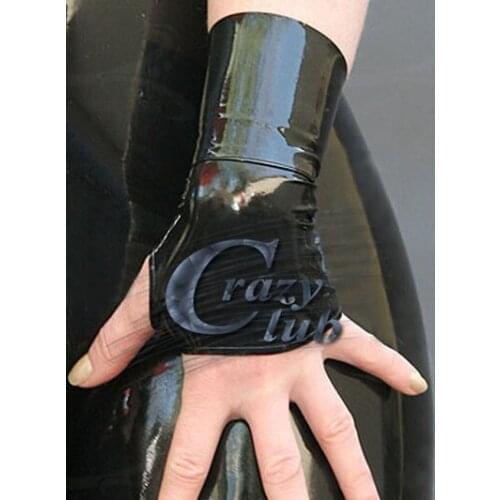 Crazy club_New arrival Latex gloves costs Latex Fetish adult glove glove-style wrist hand gloves free shipping fast delivery