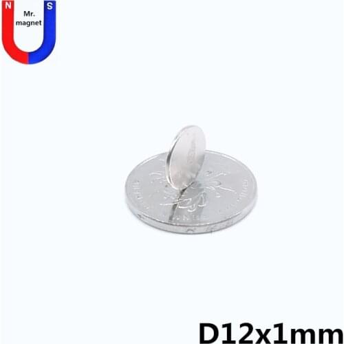Wholesale 500pcs N35 12mm x 1 mm Strong Round Magnets Dia 12x1mm Neodymium Magnet Rare Earth Magnet 12*1mm