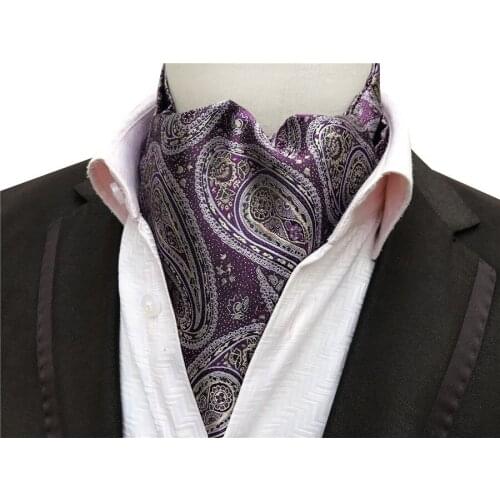 Wholesale Mens Ascot Jacquard Woven Cravat Tie Dropshipping