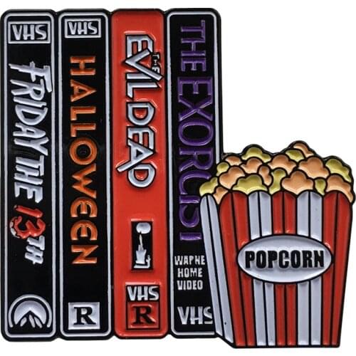 Film Food Enamel Pin