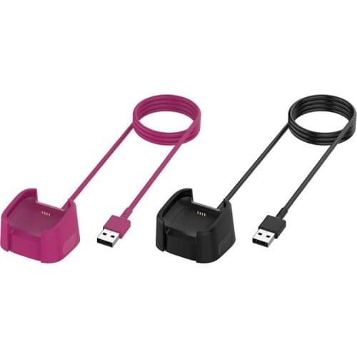 USB Charger Charging Stand Holder Cable for Fit-bit Versa 2 Smart Bracelet Watch M5TD