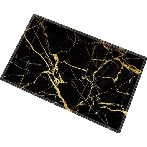 Custom Bathroom Door Absorbent Mat Toilet Non Slip Door Mat Kitchen Bedroom Carpet Bay Window Household Floor Mat Marble Design