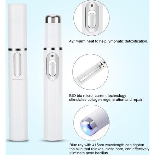 Electronic Blue Light Varicose Veins Acne Removal Pen Repairing Beauty Machine