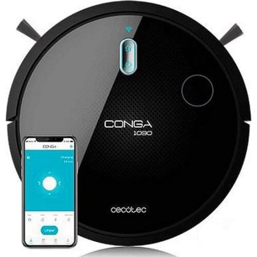 Robot Vacuum Cleaner Cecotec Conga 1090 Connected 1400 Pa 64 dB WiFi Black