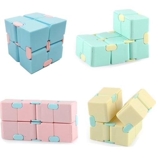 2019 Fidget Toys Office Fingertips Decompression Puzzle Square Antistress Magic Infinity Cube Sensory Toys Children Adults 1PCS