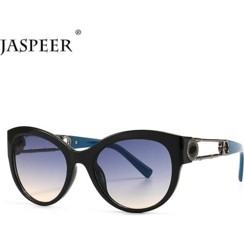 JASPEER Steampunk Cat Eye Sunglasses Women Punk Oversized Sun Glasses Men Brand Designer UV400 Shades Retro Gafas De Sol
