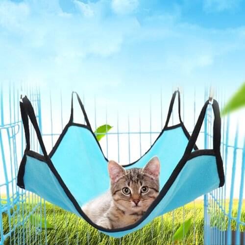 Four Seasons Universal Cotton Woven Cat Hammock Pet Hanging Bed Ferret Mouse Rodent Nest Machine Washable Pet Supplies 40x50cm