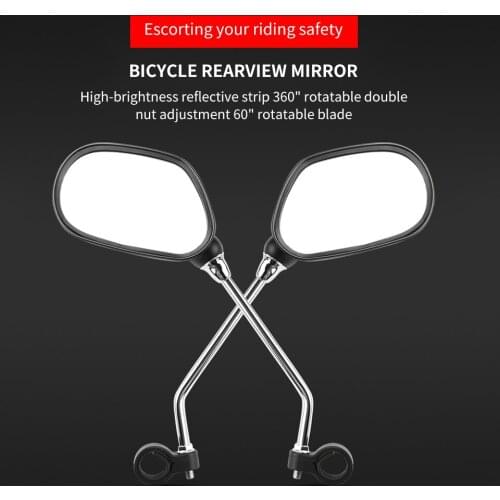 2pcs Cycling Bike Bicycle Handlebar Flexible Safe Rear View Rearview Mirror Bicycle Mountain Road Supplies Motorcycle Mirror