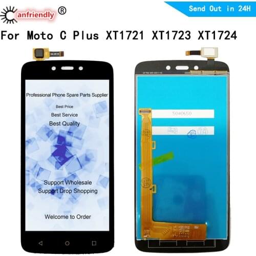 LCD For Motorola Moto C Plus XT1721 XT1723 XT1724 Lcd Display+Touch panel Glass Screen Digitizer module with frame Assembly lcd