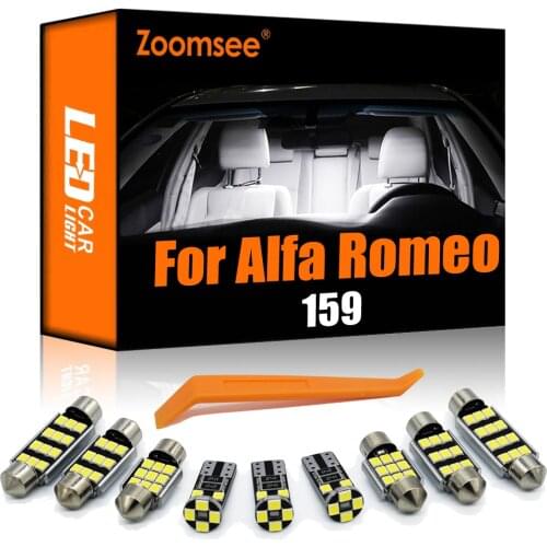 Zoomsee 15Pcs Interior LED For Alfa Romeo 159 2005-2011 Canbus Vehicle Bulb Indoor Dome Map Reading Light Auto Lamp Accessories